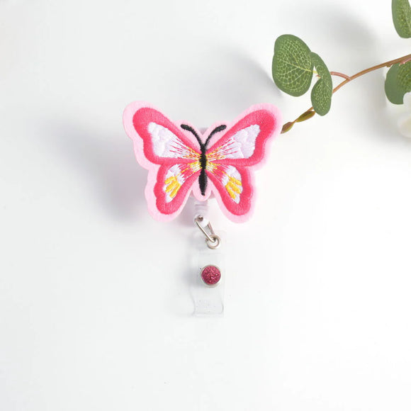 Fuzzy Buddy Badge Reel- Butterfly