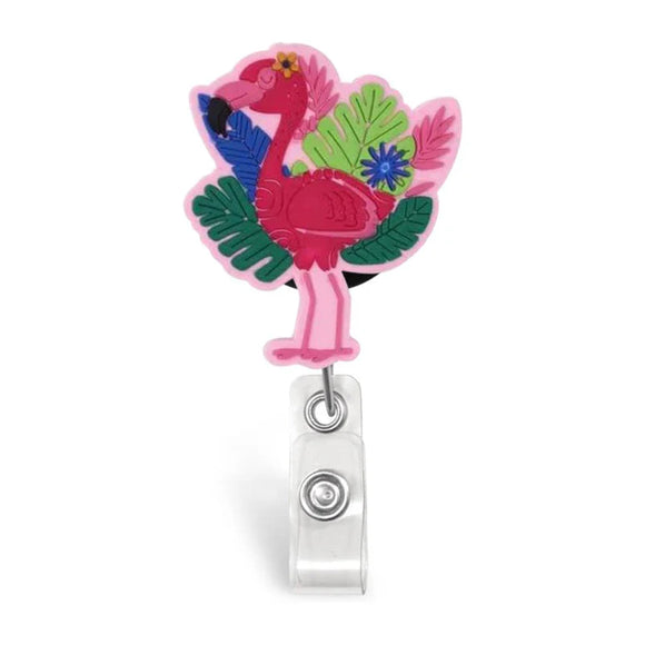 Jellies Badge Reels- Flamingo