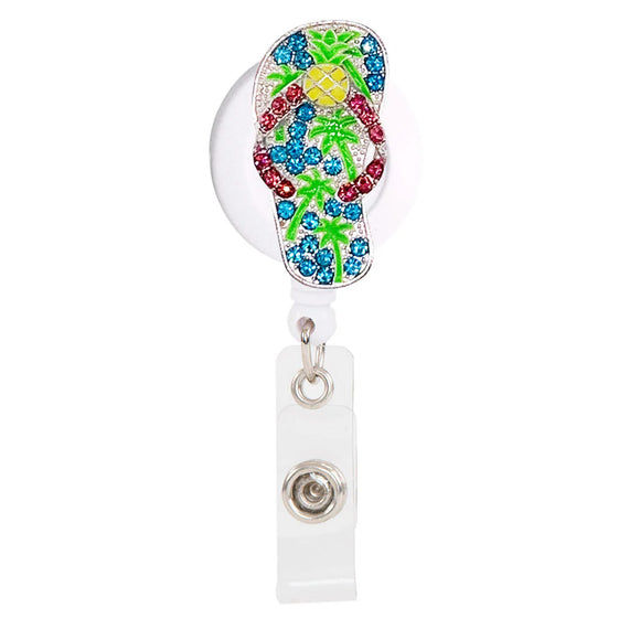 Sparkle and Shine Badge Reel-  Flip Flop