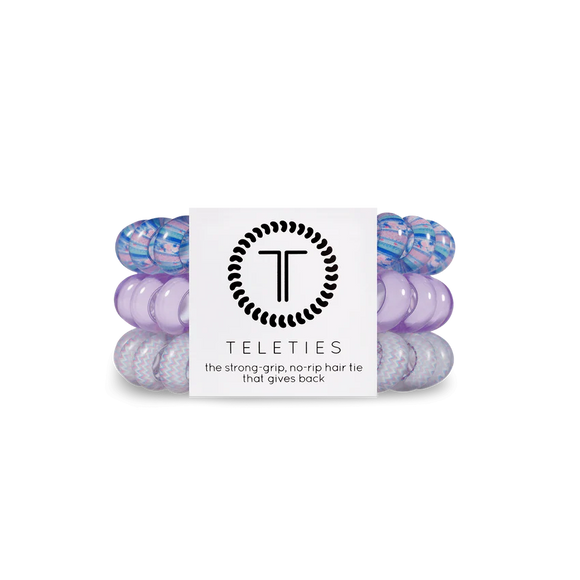 TELETIES Large Hair Ties ~ Orchid Oasis